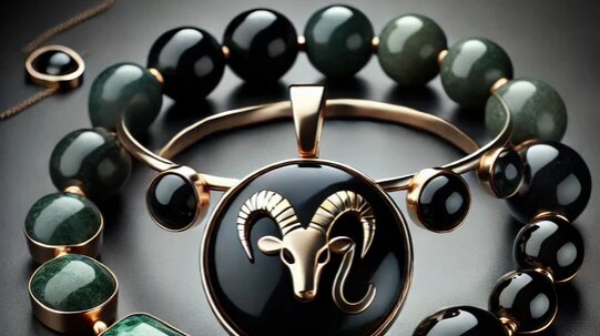 A_slightly_darker_artistic_image_showcasing_semiprecious_stone_jewelry_including_earrings_bracelets_pendants_and_necklaces_made_from_stones