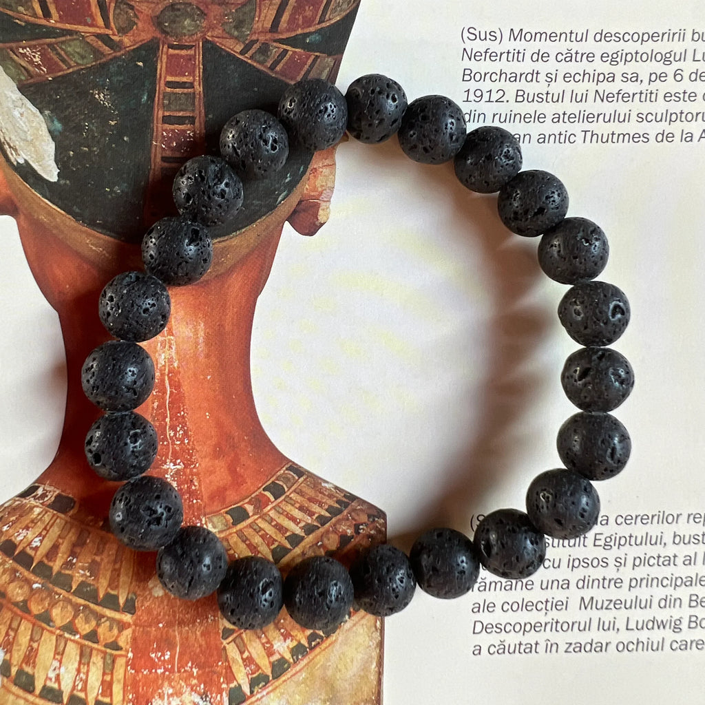 Lavă vulcanică, lava stone, mineralul conectării cu Pământul, DRUZY.RO