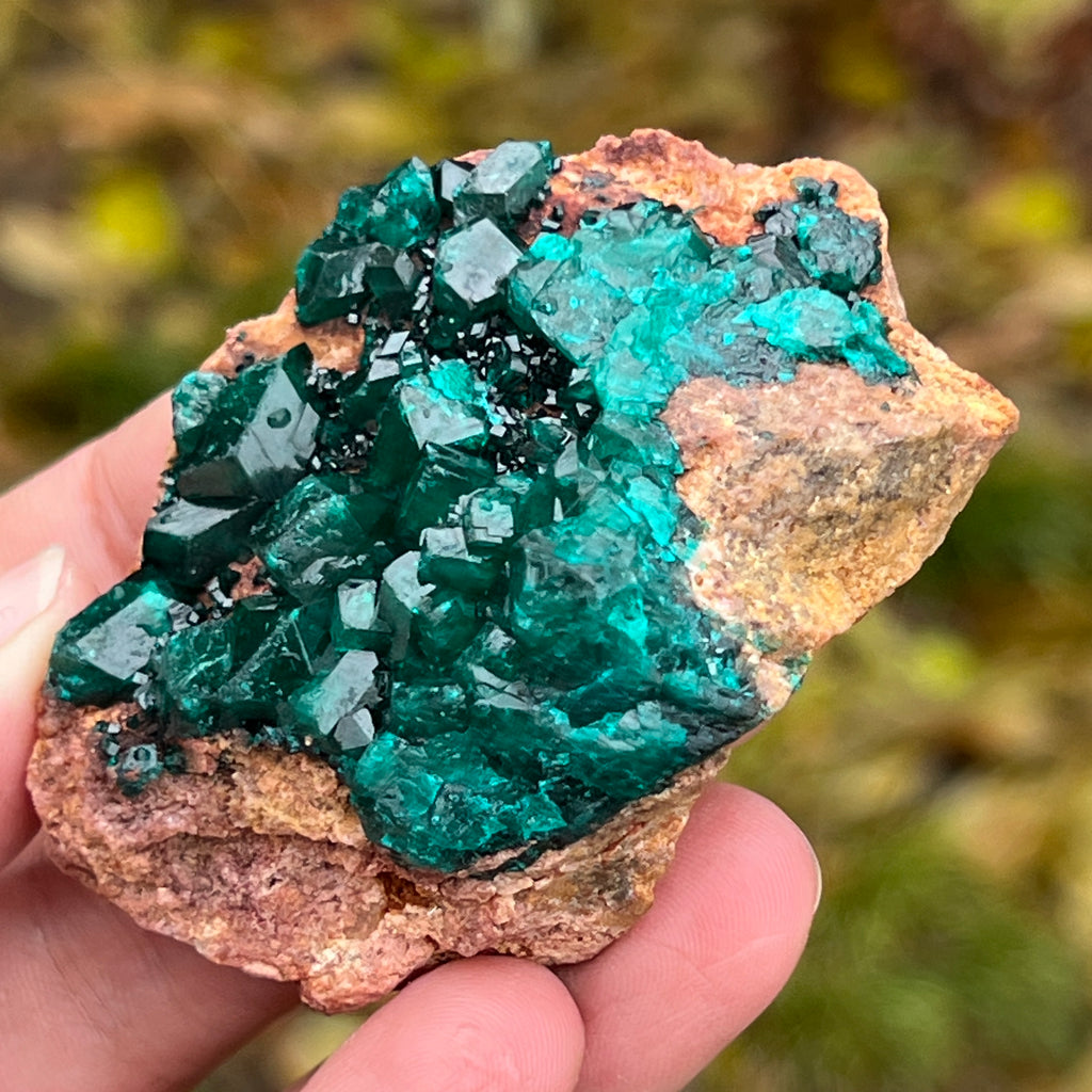 Dioptaz cluster din Congo model 8, pietre semipretioase - druzy.ro 3 