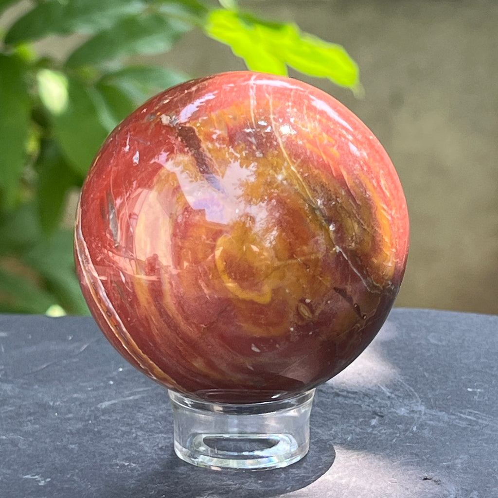 Sfera lemn pietrificat | Model 3, pietre semipretioase - druzy.ro 2 