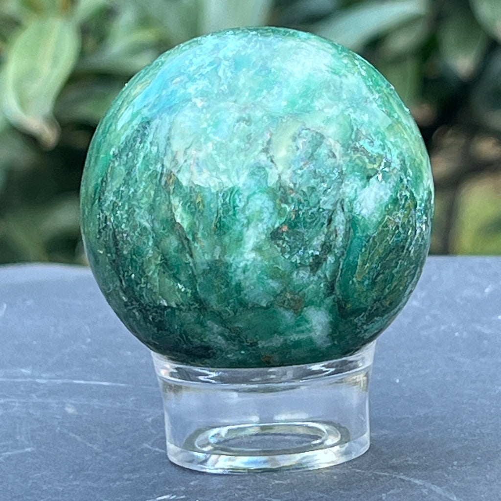 Sfera jad verde nefrit Africa model 2, pietre semipretioase - druzy.ro 2 