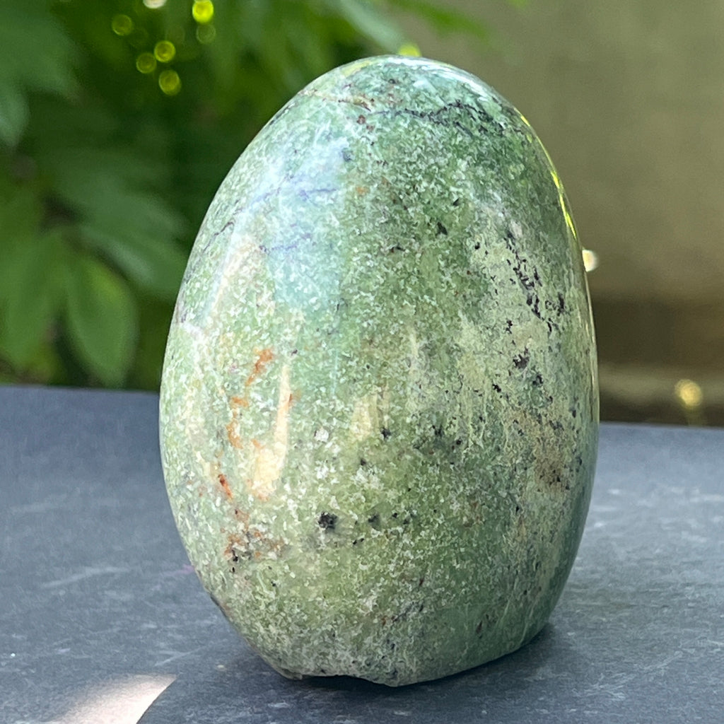 Sculptura crisopraz forma libera | Model L3, pietre semipretioase - druzy.ro 2 