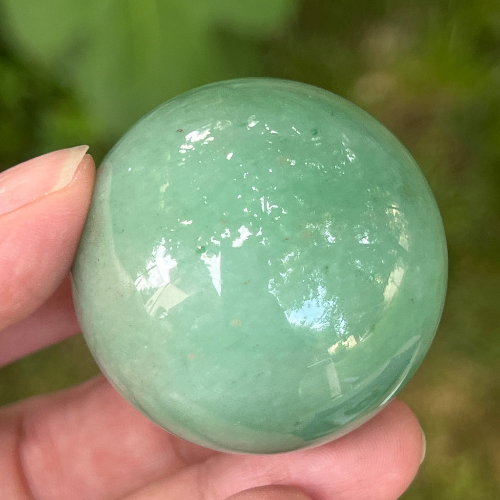 Sfera aventurin verde | Model 2, pietre semipretioase - druzy.ro 6 