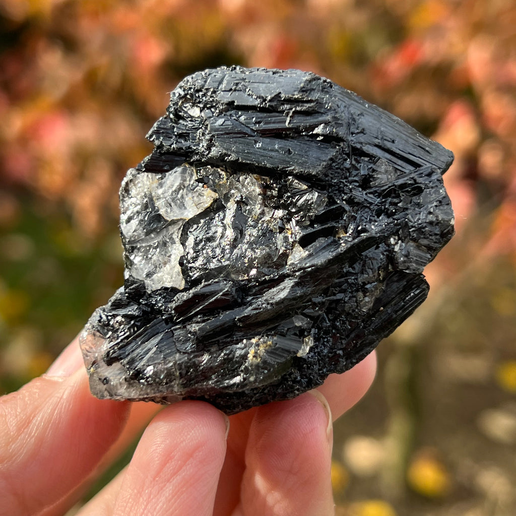 Turmalina neagra bruta cu insertii cuart Africa de Sud model 6, druzy.ro, cristale 1