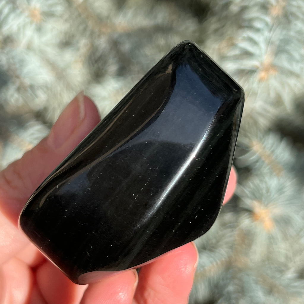 Obsidian curcubeu inima model 3, druzy.ro, cristale 11