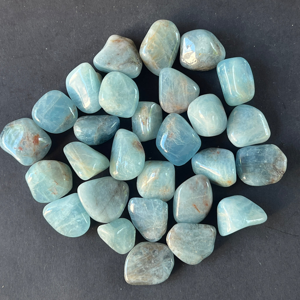 Acvamarin piatra rulata m2, pietre semipretioase - druzy.ro 3 