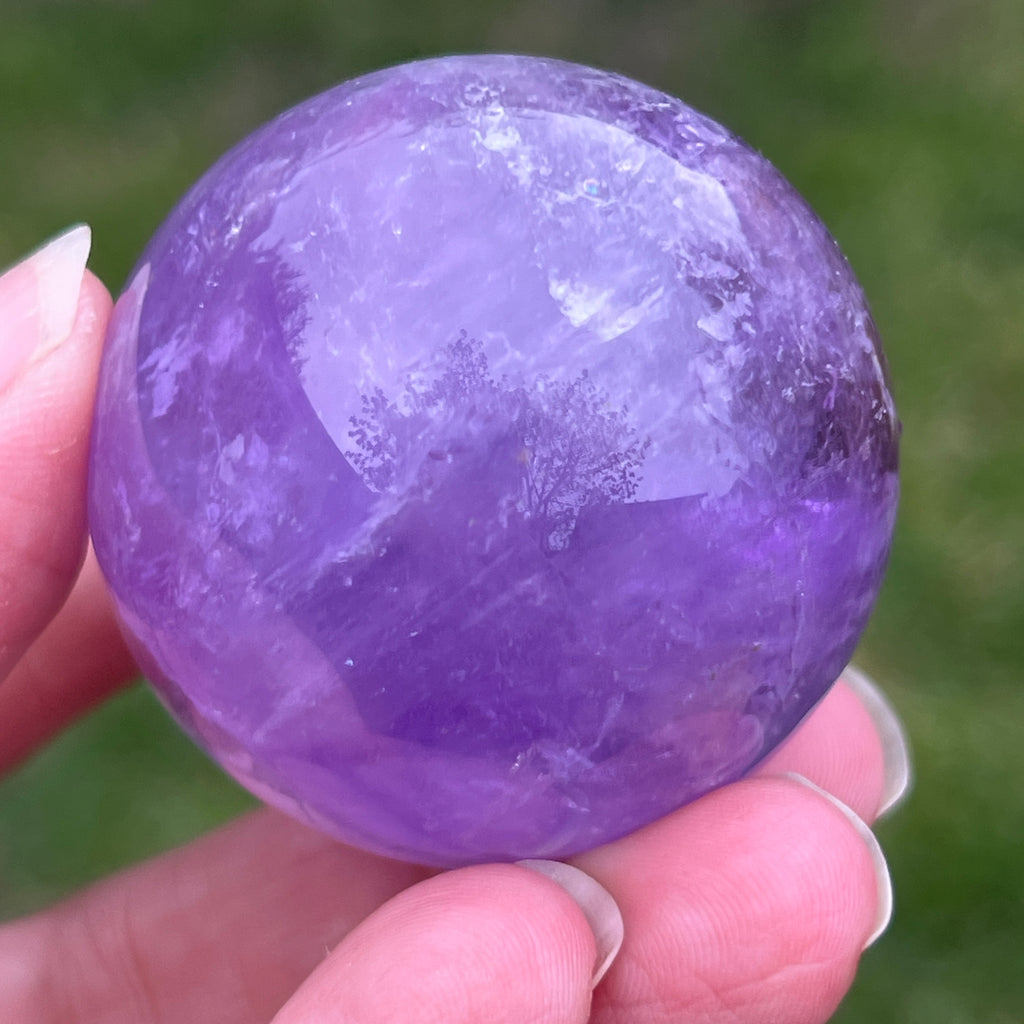 Sfera ametist AA din Brazilia model 9, pietre semipretioase - druzy.ro 5 