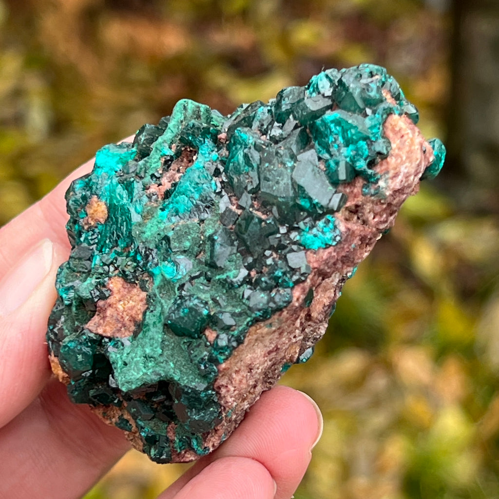 Dioptaz cluster din Congo model 12, pietre semipretioase - druzy.ro 10 