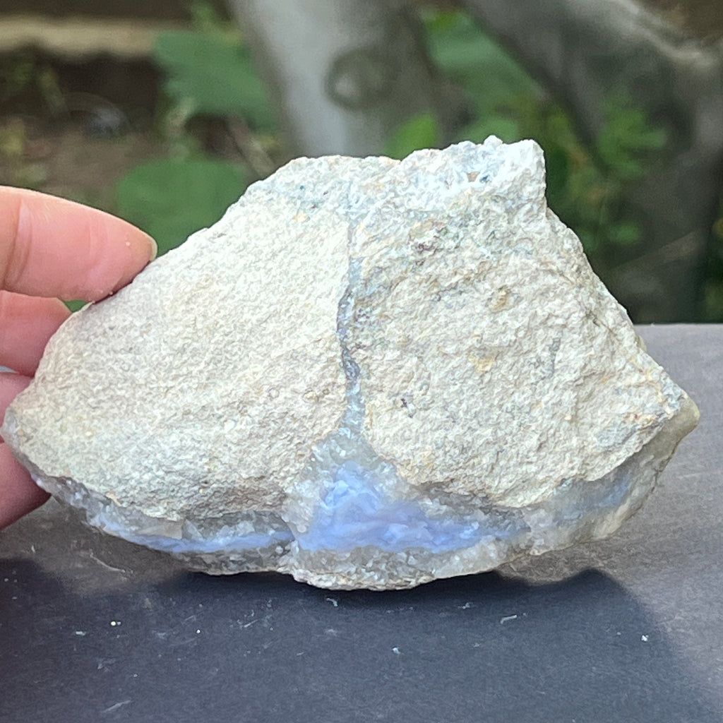 Calcedonie albastra / blue lace/ agat albastru piatra bruta m1, pietre semipretioase - druzy.ro 3 