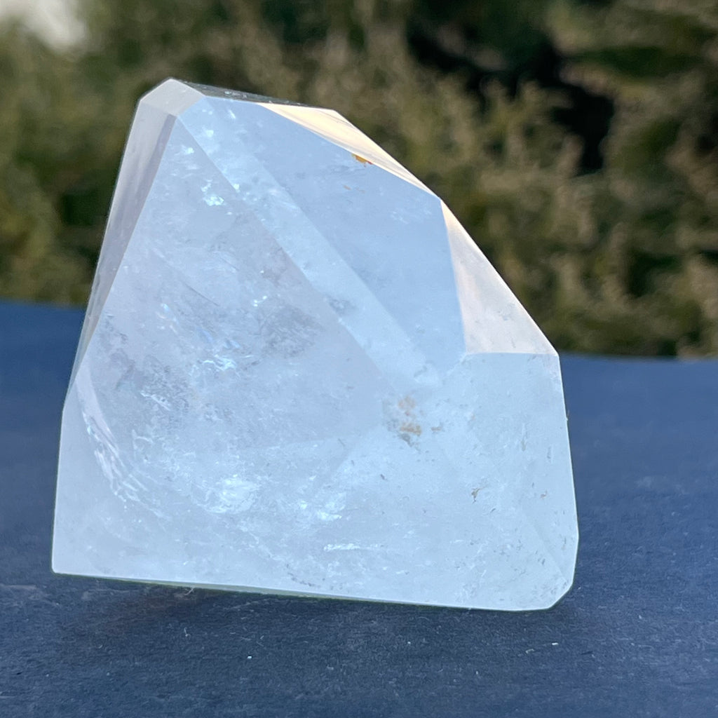 Cuart curcubeu forma diamant cristal de stanca/cuart incolor model 4A, druzy.ro, cristale 9