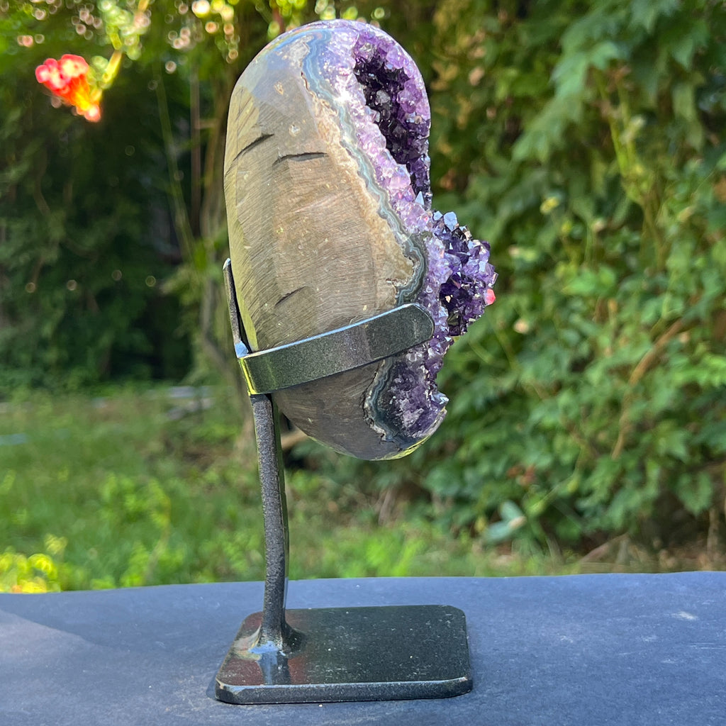 Ametist Uruguay AAA pe stand calitate +AAA, geoda ametist Urguay | Model 2, pietre semipretioase - druzy.ro 7 