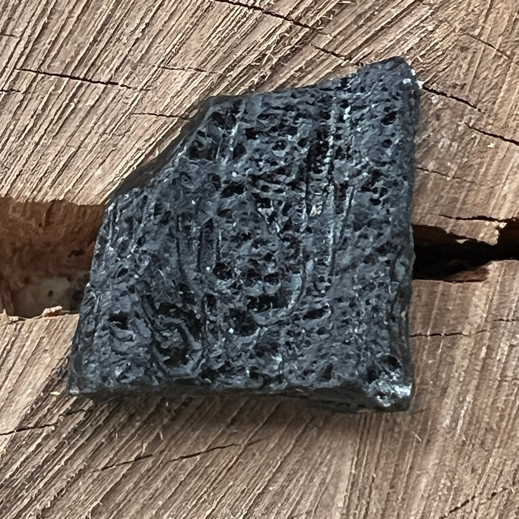 Tectita neagra, meteorit piatra bruta, tektit m11, pietre semipretioase - druzy.ro 1 