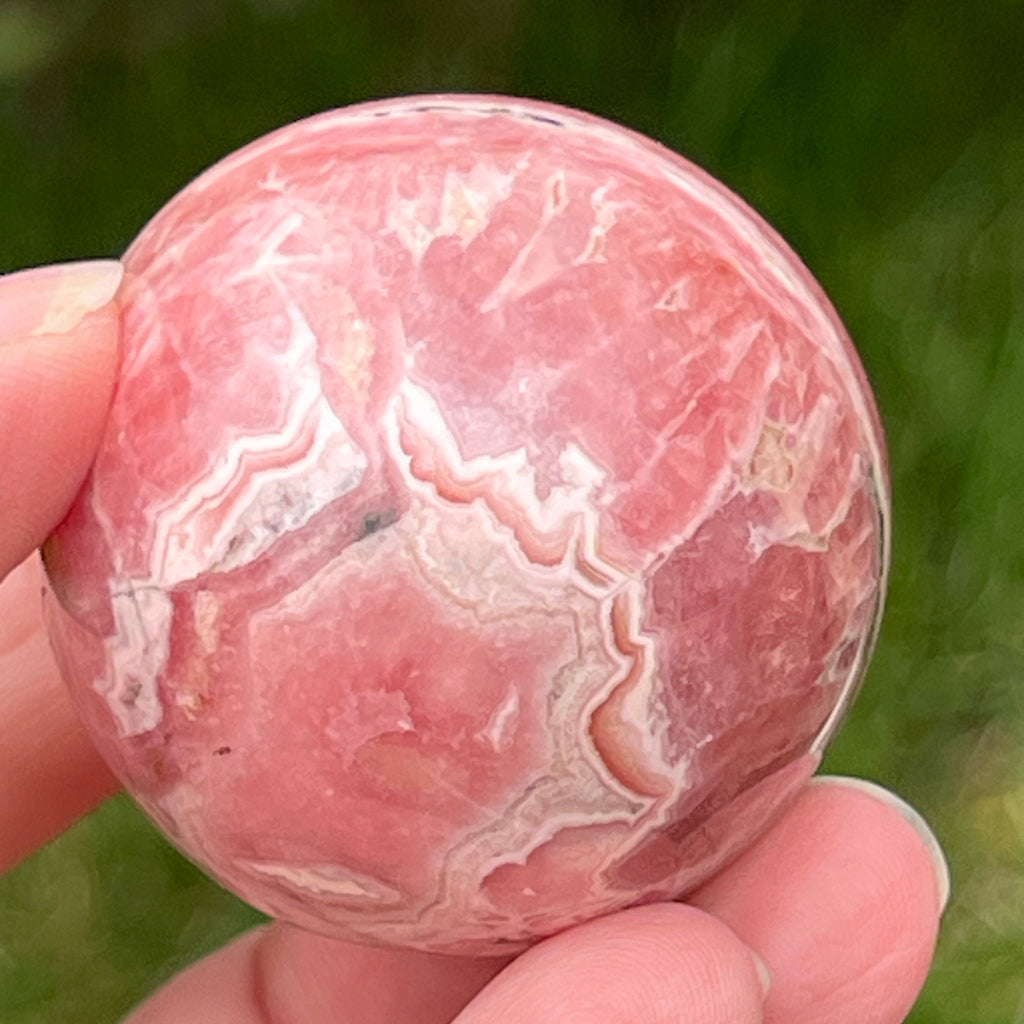 Sfera rodocrozit calitate AAA model 2, pietre semipretioase - druzy.ro 5 