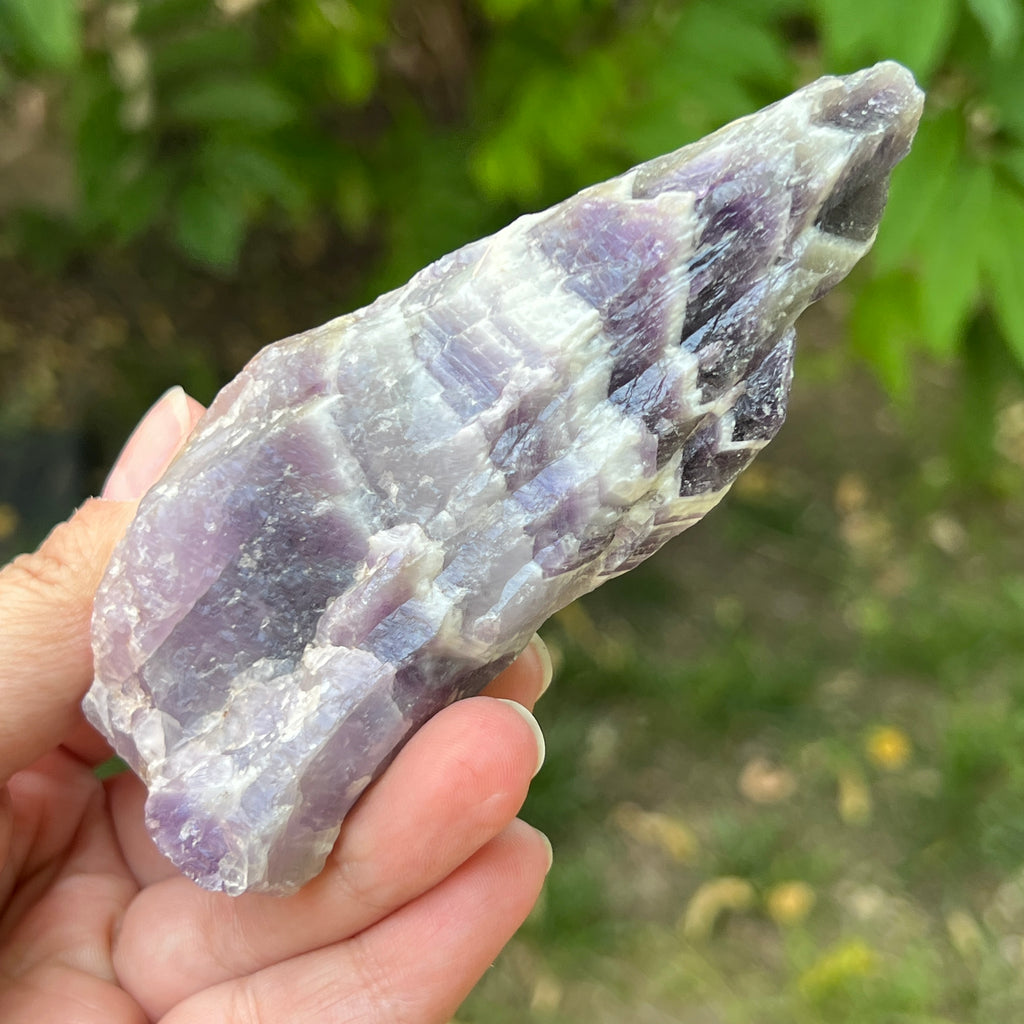 Ametist chevron piatra bruta/ varf m6, pietre semipretioase - druzy.ro 2 