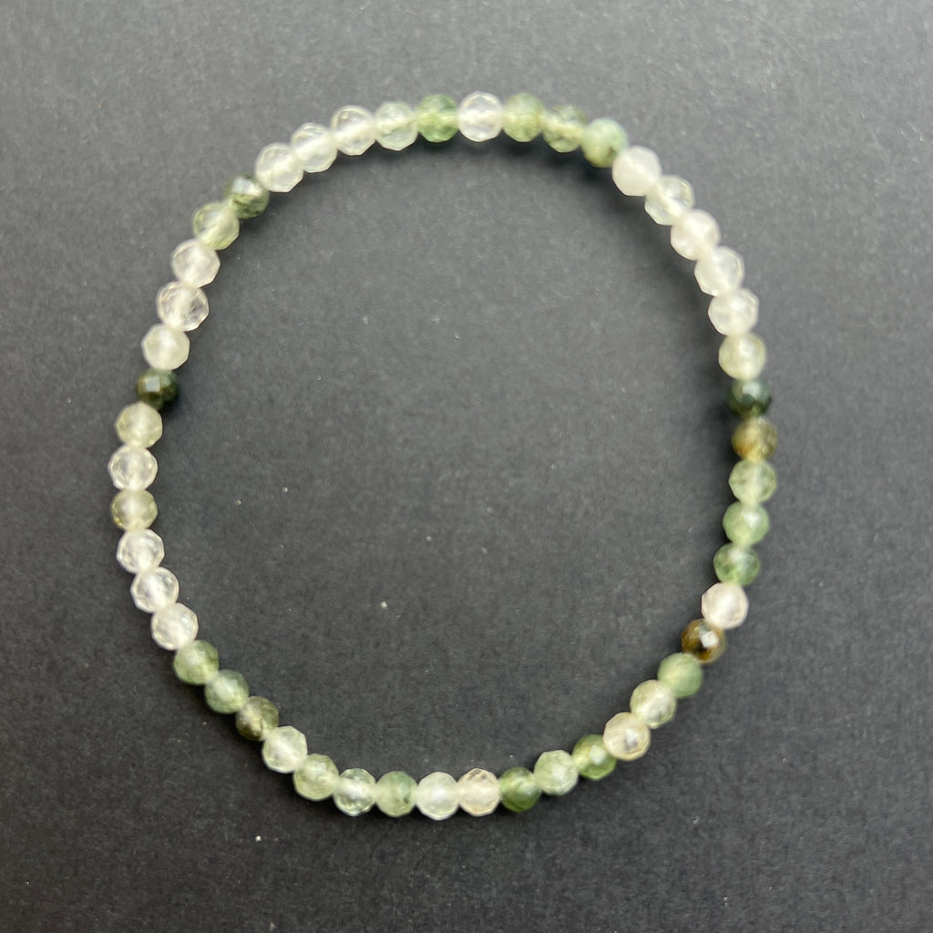 Bratara fatetata cuart rutilat verde 4mm, pietre semipretioase - druzy.ro 3 