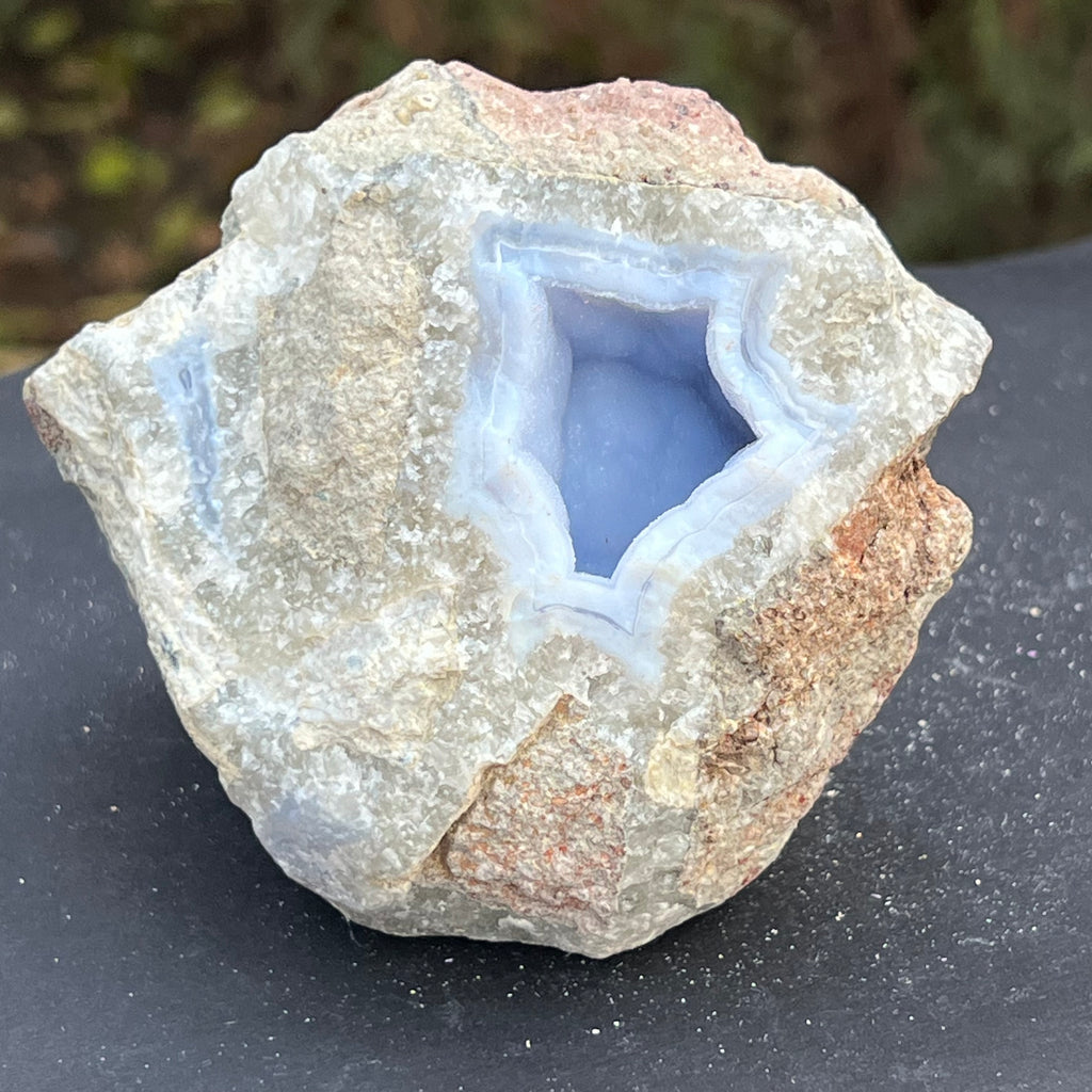 Calcedonie albastra /blue lace/ agat albastru piatra bruta m13, druzy.ro, cristale 2