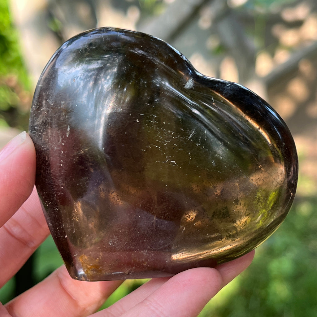 Inima cuart fumuriu m2, pietre semipretioase - druzy.ro 1 