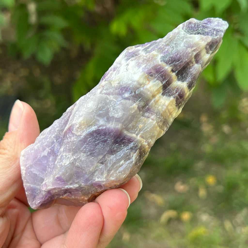 Ametist chevron piatra bruta/ varf m6, pietre semipretioase - druzy.ro 5 