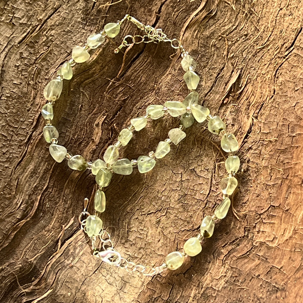Bratara prehnit Joy Tumble, pietre semipretioase - druzy.ro 2 