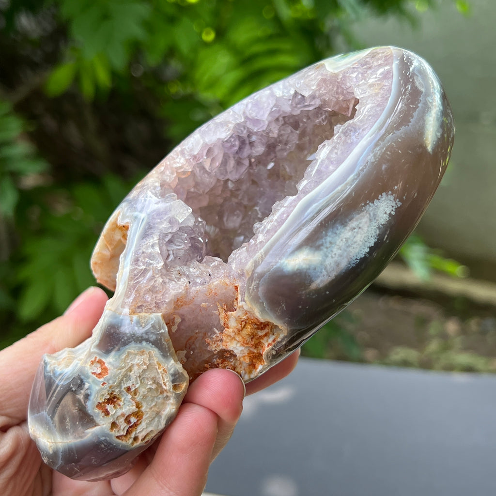 Geoda agat ametist model 4, pietre semipretioase - druzy.ro 6 