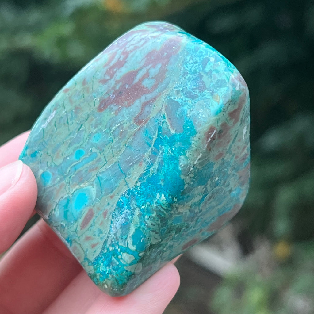 Shattuckite forma libera/palmstone m11, druzy.ro, pietre semipretioase 8