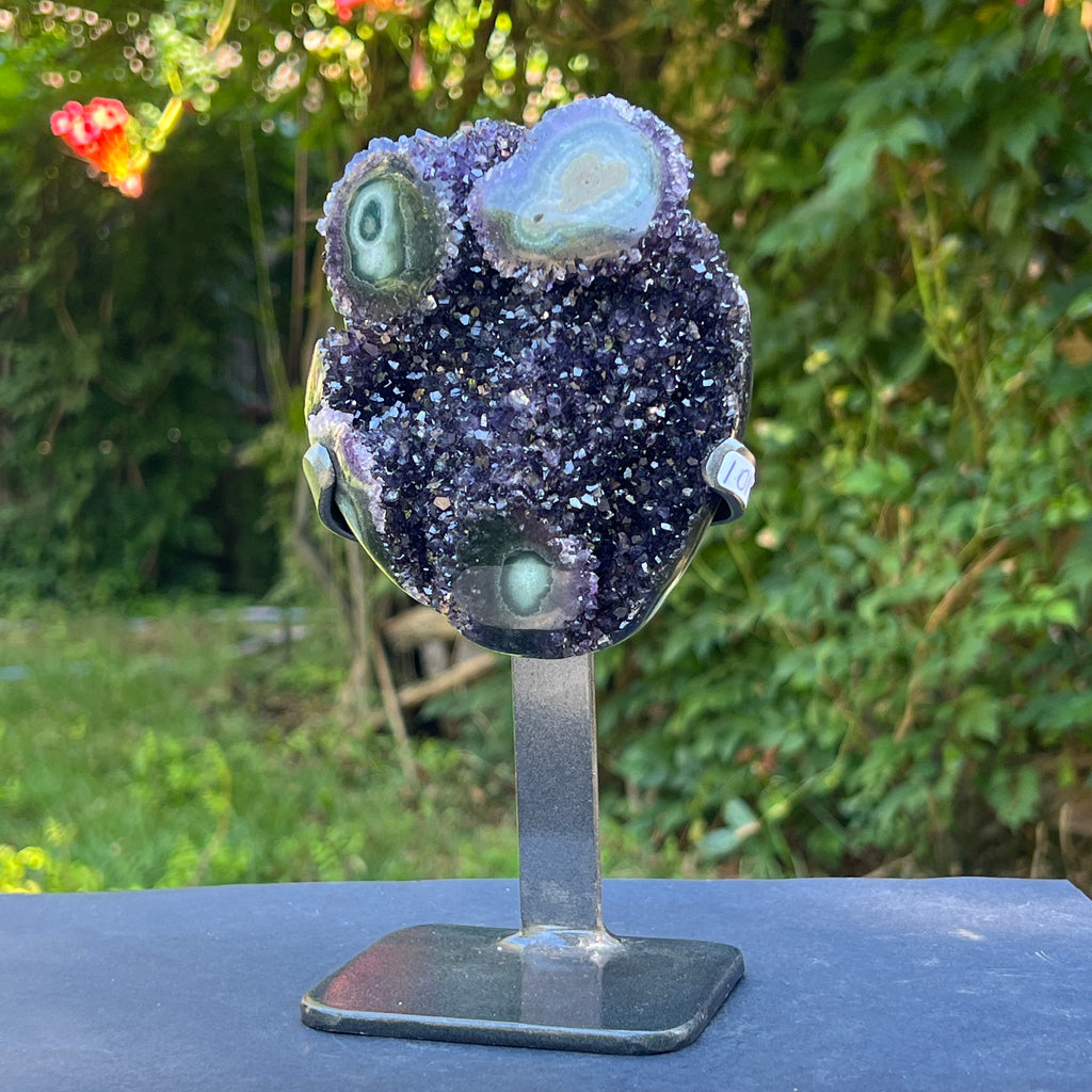 Ametist Uruguay AAA pe stand calitate +AAA, geoda ametist Urguay | Model 4, pietre semipretioase - druzy.ro 7 