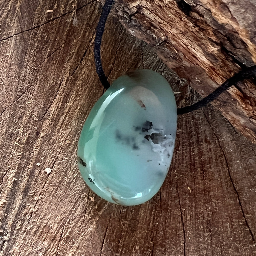 Colier pandantiv crisopraz DROP, pietre semipretioase - druzy.ro 3 