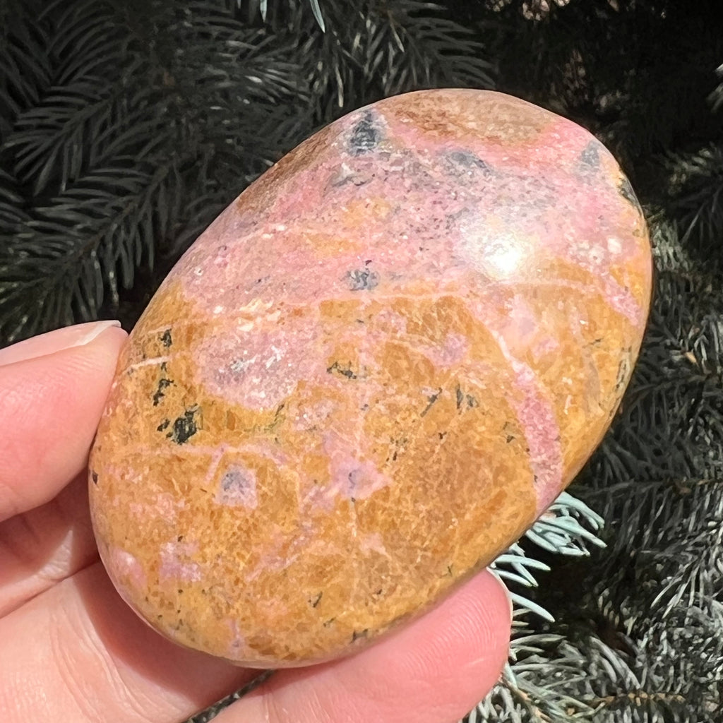 Palmstone rodonit Pakistan model 1, druzy.ro, pietre semipretioase 1