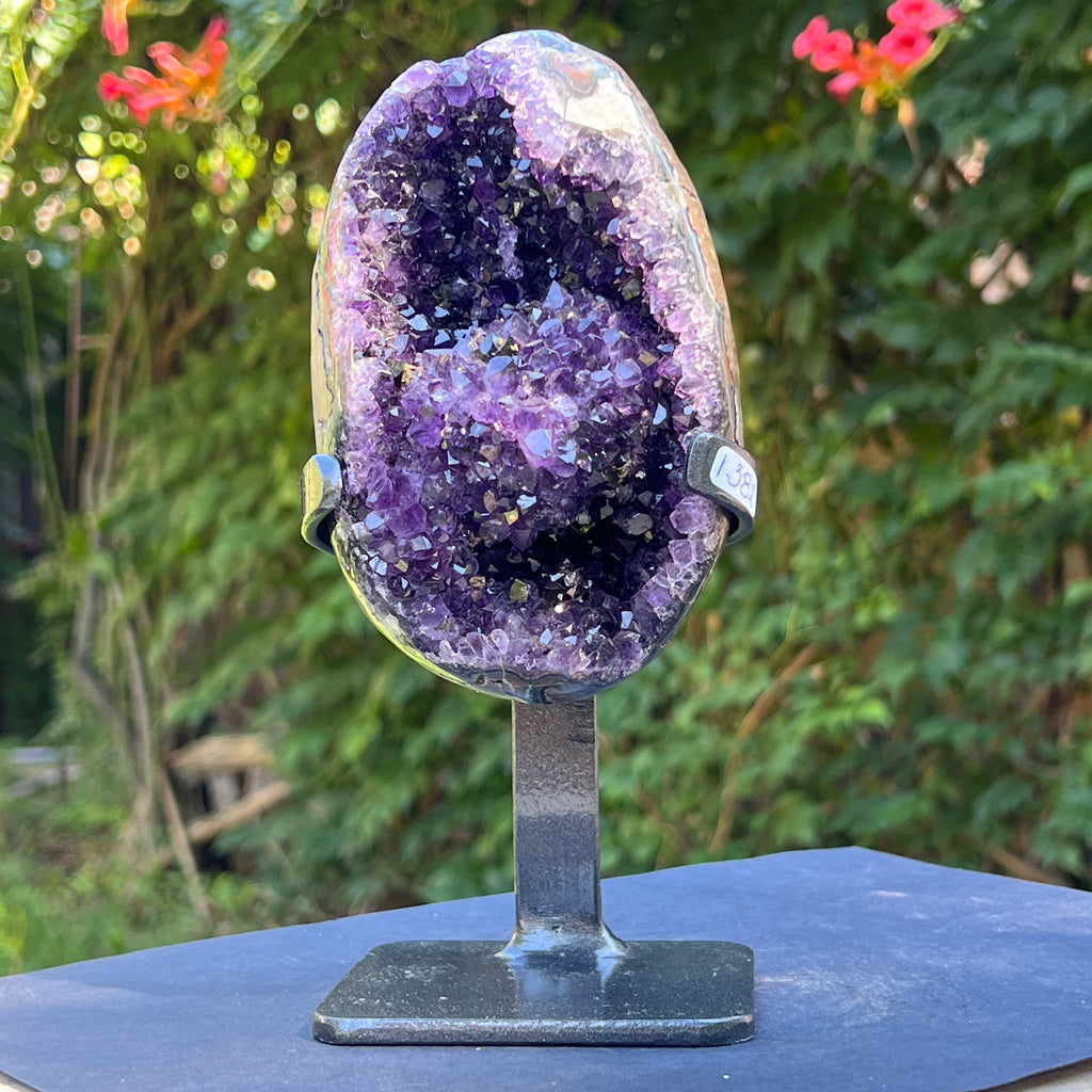 Ametist Uruguay AAA pe stand calitate +AAA, geoda ametist Urguay | Model 2, pietre semipretioase - druzy.ro 5 