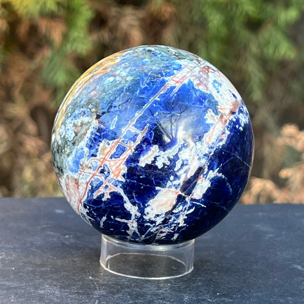 Sodalit sfera model 1,  6.8 cm, druzy.ro, cristale 1