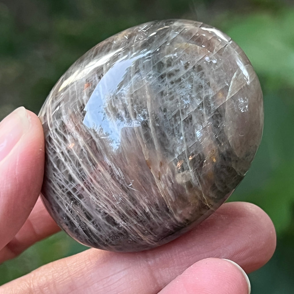 Palmstone piatra lunii somon gri | Model 1, pietre semipretioase - druzy.ro 1 