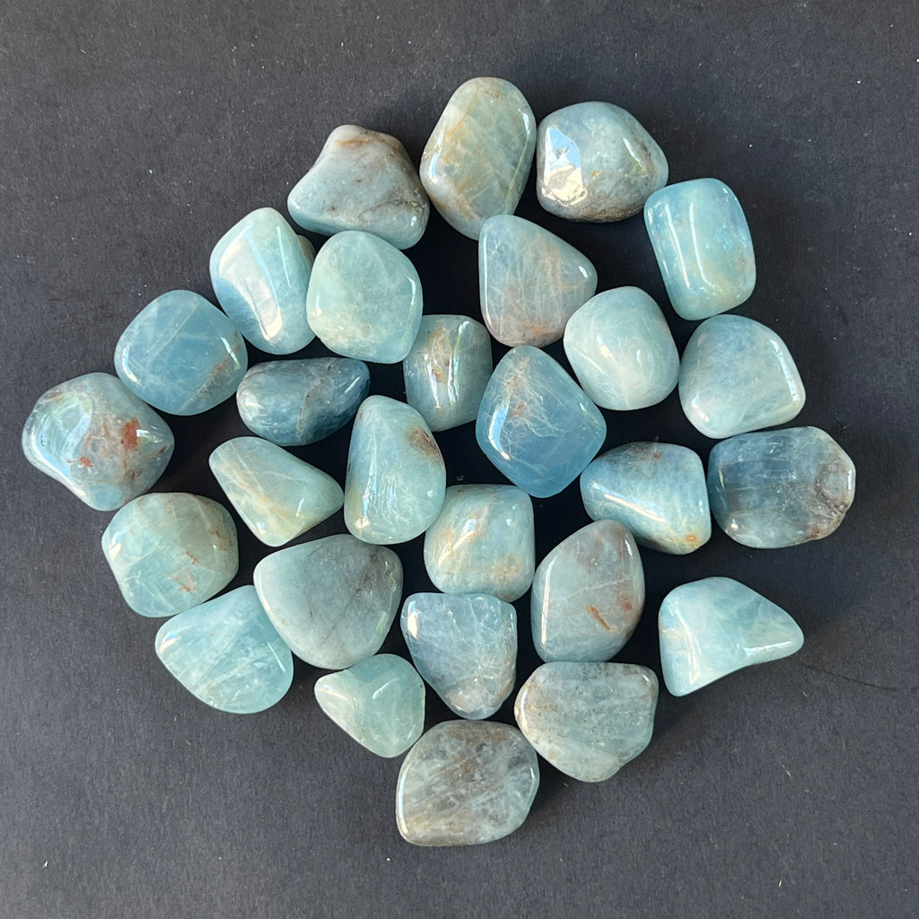 Acvamarin piatra rulata m2, pietre semipretioase - druzy.ro 2 
