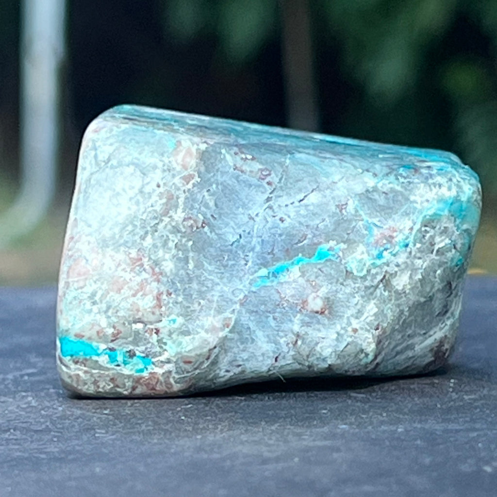 Shattuckite forma libera/palmstone m3, druzy.ro, cristale 4