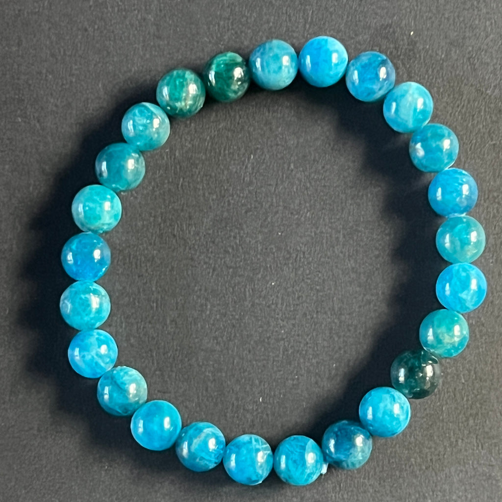 Bratara apatit 8 mm, pietre semipretioase - druzy.ro 2 