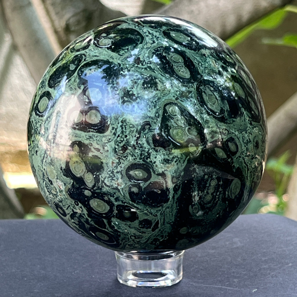 Sfera jasp kambaba Madagascar | Model 6, pietre semipretioase - druzy.ro 3 