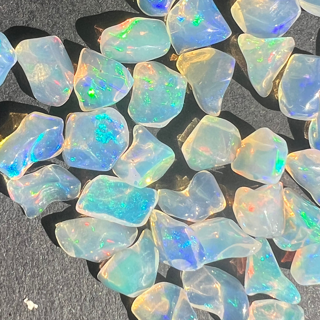 Opal de foc, opal Etiopia 0.75 cm, druzy.ro, cristale 2