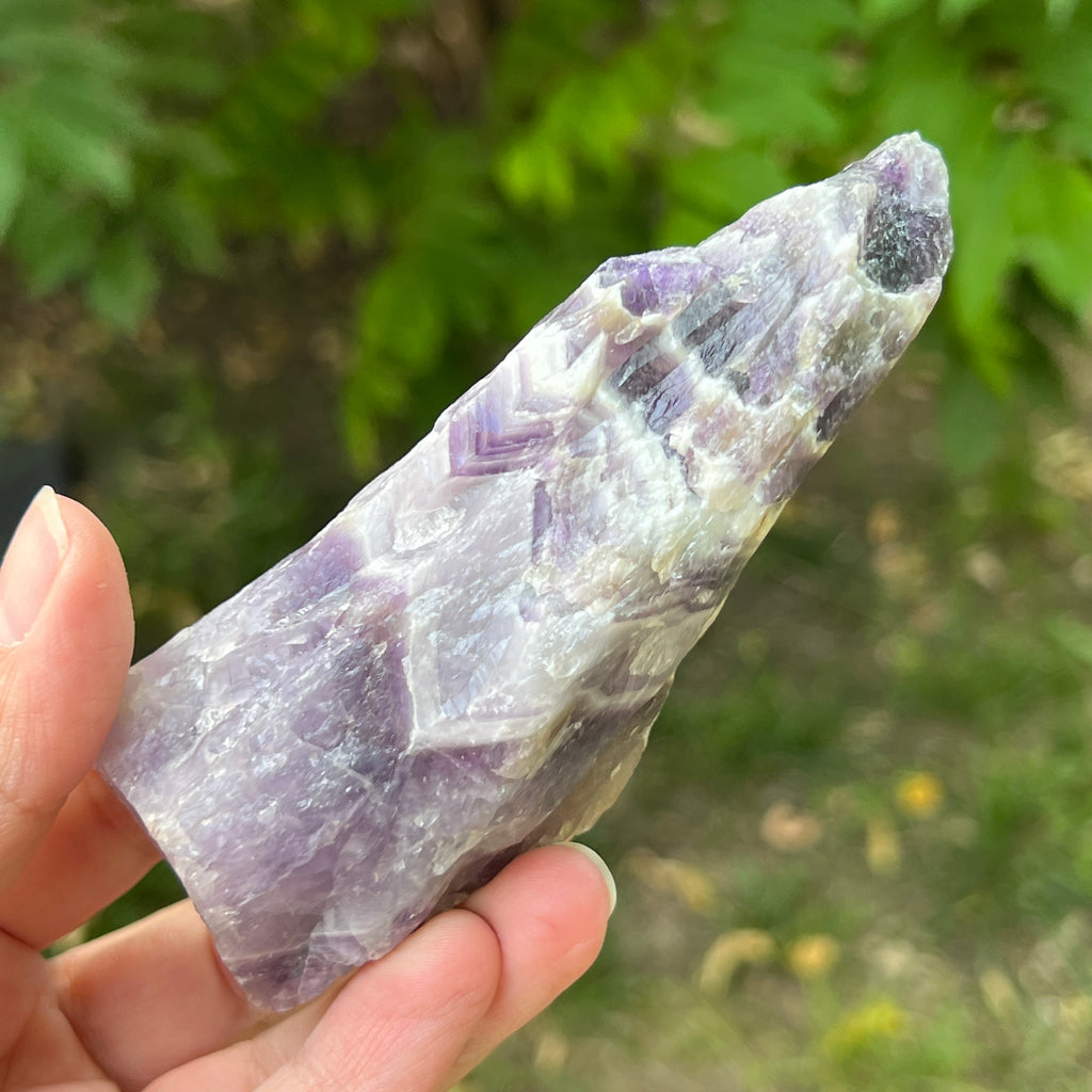 Ametist chevron piatra bruta/ varf m6, pietre semipretioase - druzy.ro 4 