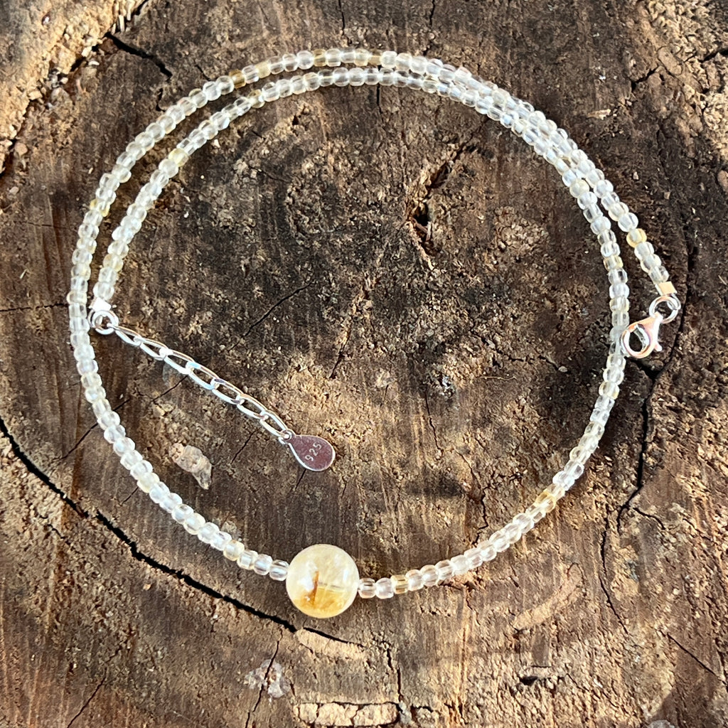 Colier citrin Sun#20, pietre semipretioase - druzy.ro 2 