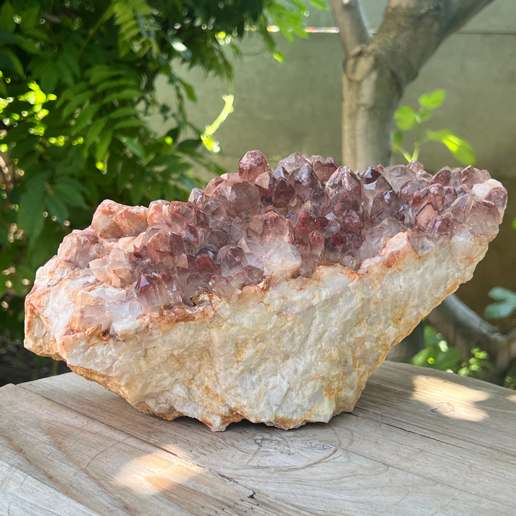 Cluster cuart rosu hematoid | Model XL2, pietre semipretioase - druzy.ro 9 