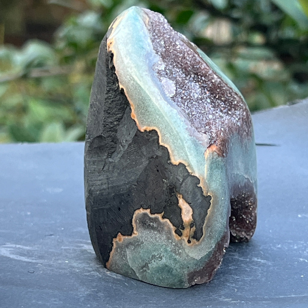 Ametist stalactit calitate +AAA, geoda ametist Uruguay, m5, pietre semipretioase - druzy.ro 5 