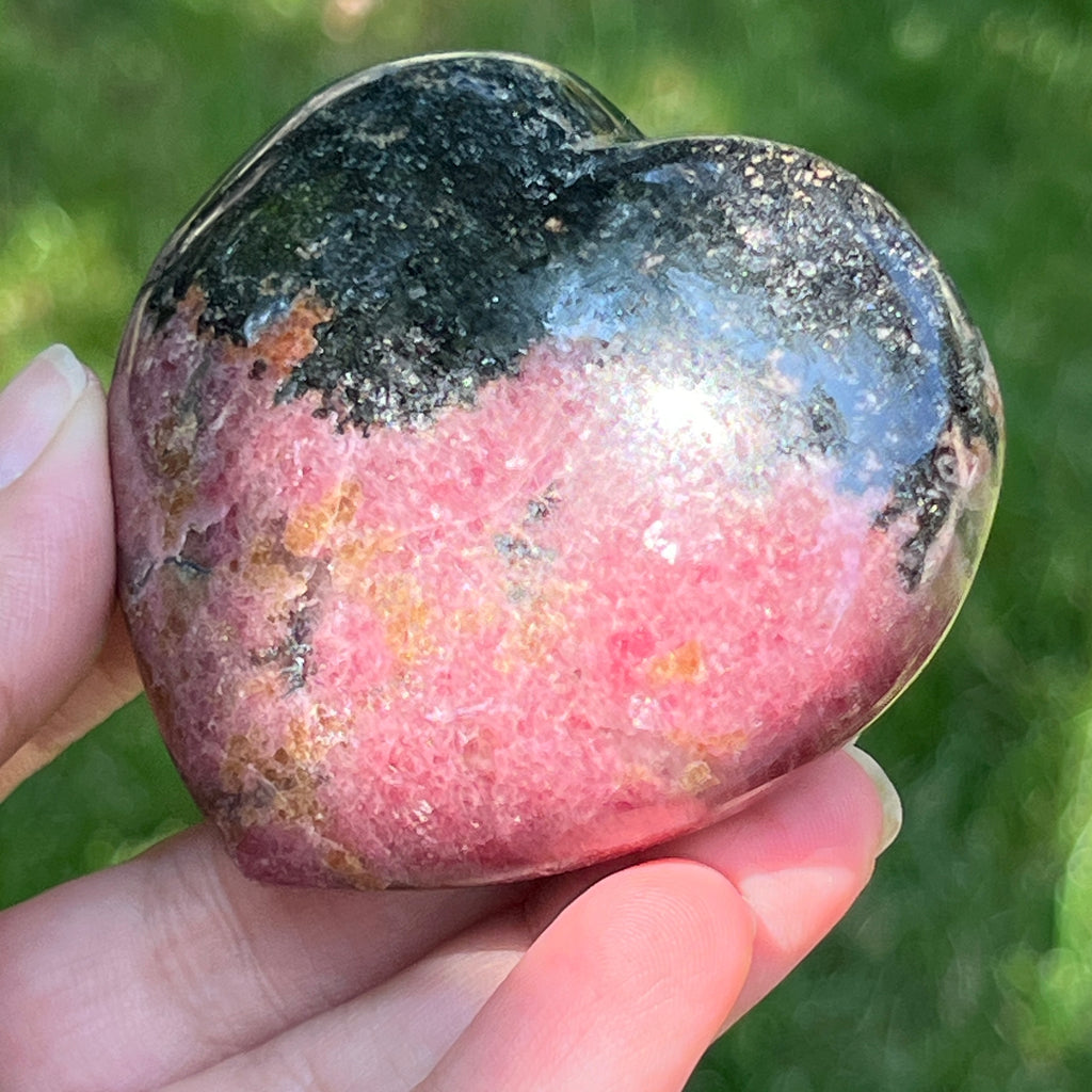Inima rodonit Madagascar model 3, pietre semipretioase - druzy.ro 3 