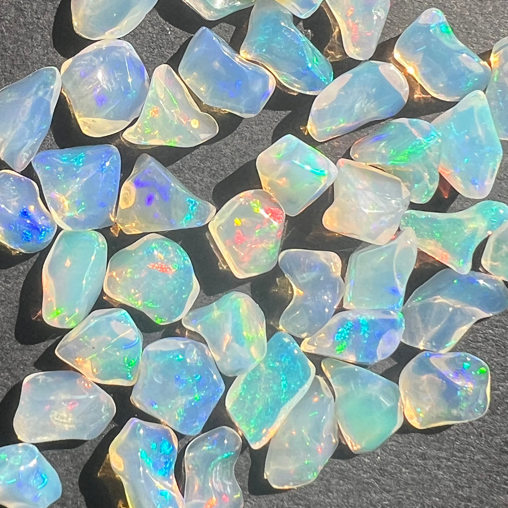 Opal de foc, opal Etiopia 0.75 cm, druzy.ro, cristale 1