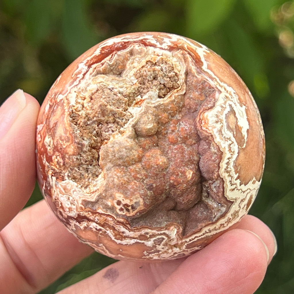 Sfera agat Crazy Lace | Model 4, pietre semipretioase - druzy.ro 1 