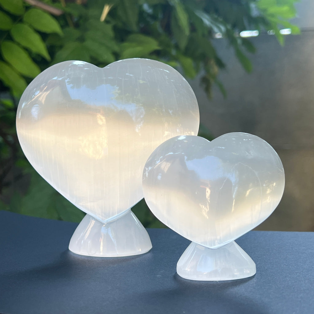 Sculptura inima selenit, pietre semipretioase - druzy.ro 3 