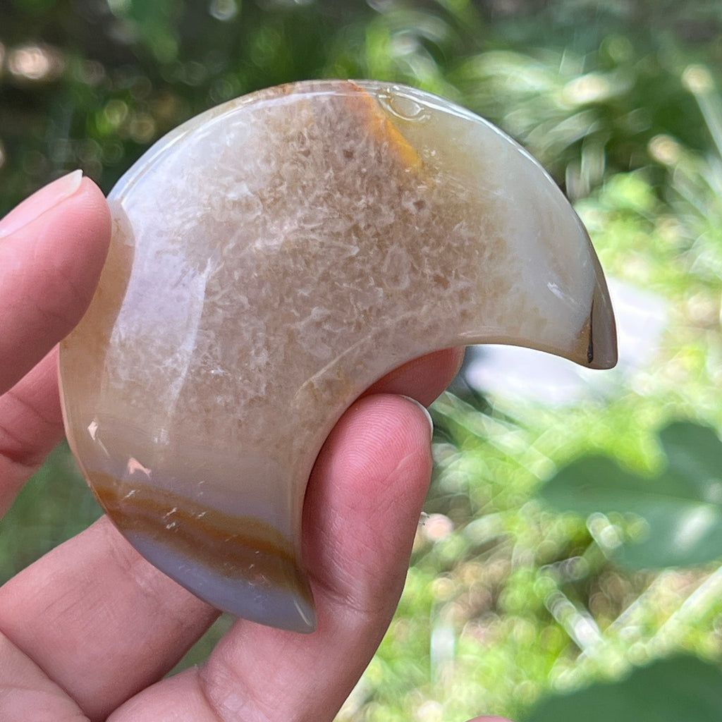 Luna agat model 2, pietre semipretioase - druzy.ro 2 