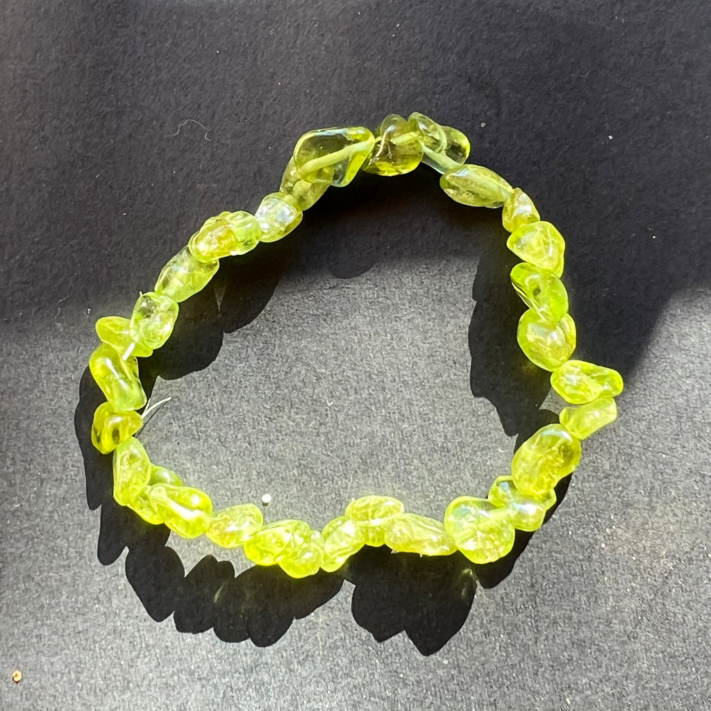 Bratara peridot 6 * 8 mm, pietre semipretioase - druzy.ro 2 