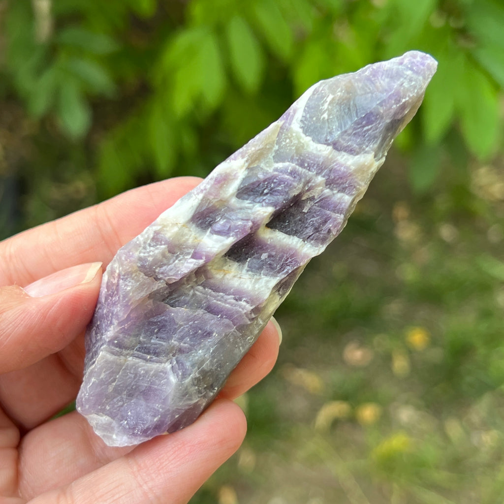 Ametist chevron piatra bruta/ varf m5, pietre semipretioase - druzy.ro 4 