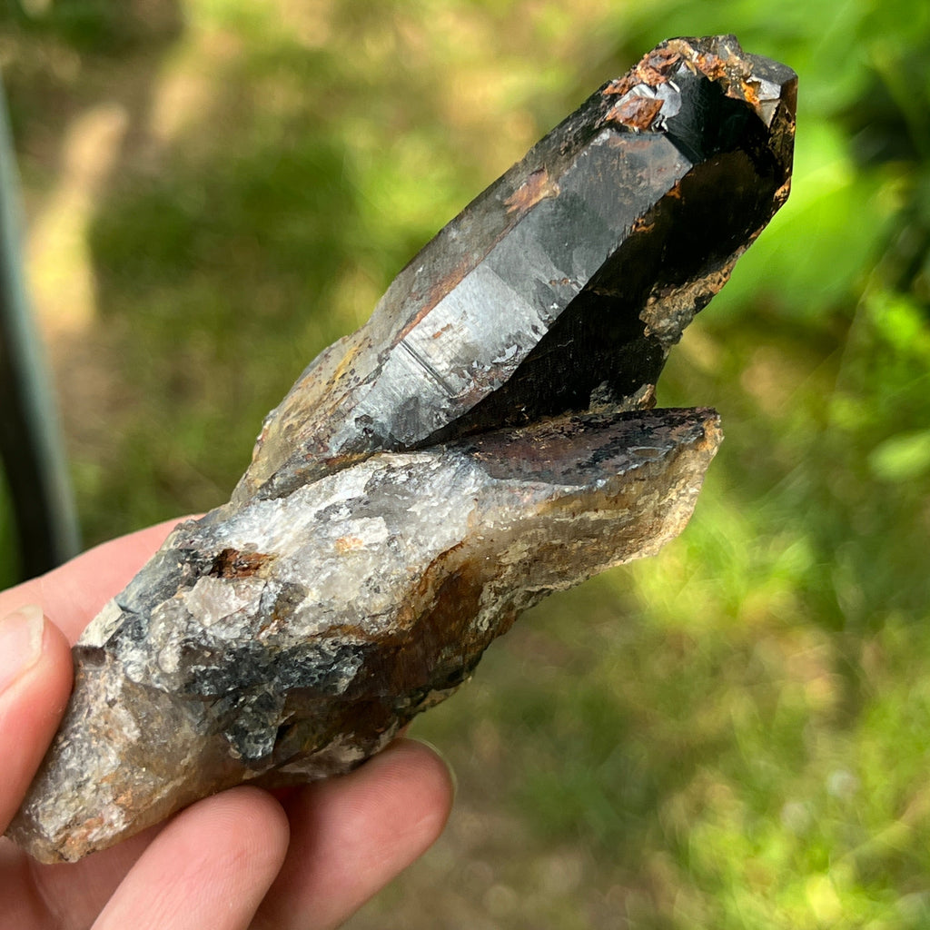 Varf brut cuart fumuriu | Model L6, pietre semipretioase - druzy.ro 1 