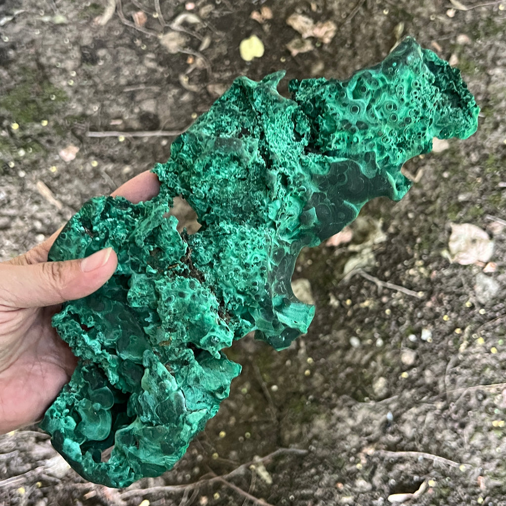 Malachit matasos piatra bruta | Model XXL 1, pietre semipretioase - druzy.ro 10 