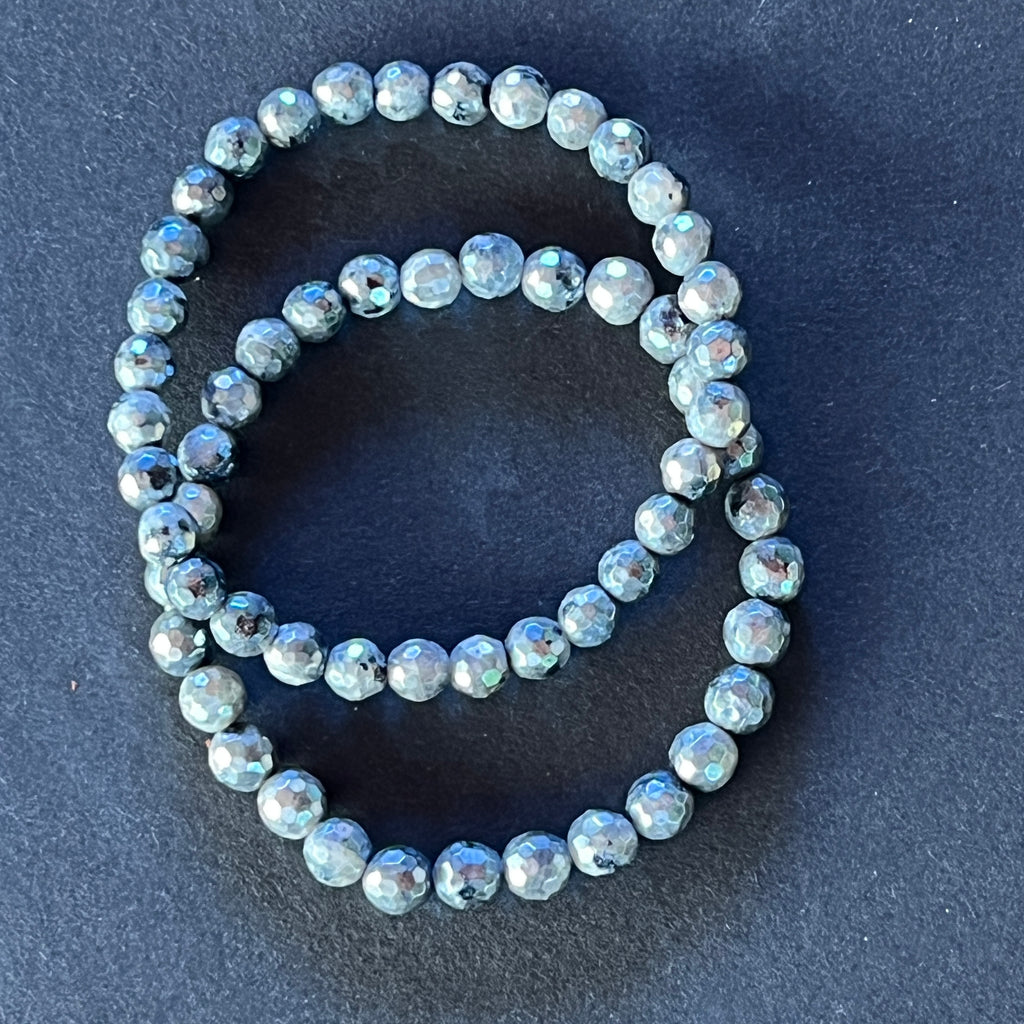 Bratara fatetata larvikit 6mm, pietre semipretioase - druzy.ro 2 